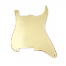 Musiclily 4 holes outline pickguard for Strat,Gold Mirror Acrylic 1ply