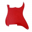 Musiclily 4 holes outline pickguard for Strat, 4Ply Red Pearl