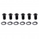 Musiclily Pro 10mm Guitar Tuner Bushings and 14mm Washers for Modern Electric Guitar Sealed Tuning Pegs Machine Heads, Black (Set of 6)