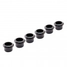 Musiclily Pro 8mm Guitar Tuner Bushings for Electric Guitar Semi-closed Tuning Pegs Machine Heads, Black (Set of 6)