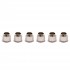 Musiclily Pro 9mm Guitar Tuner Bushings for Electric Guitar Vintage Tuning Pegs Machine Heads, Nickel (Set of 6)