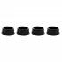 Musiclily Pro 18mm Bass Tuner Bushings for Electric Bass Open Style Tuning Pegs Machine Heads, Black (Set of 4)