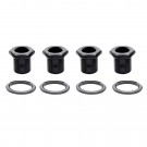 Musiclily Pro 15mm Bass Tuner Bushings and 19mm Washer for Electric Bass Sealed Tuning Pegs Machine Heads, Black (Set of 4)