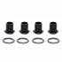 Musiclily Pro 15mm Bass Tuner Bushings and 19mm Washer for Electric Bass Sealed Tuning Pegs Machine Heads, Black (Set of 4)