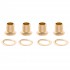 Musiclily Pro 15mm Bass Tuner Bushings and 19mm Washer for Electric Bass Sealed Tuning Pegs Machine Heads, Gold (Set of 4)