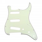 Musiclily 11 Holes SSS Strat Pickguard for Fender US/Mexico Made Standard Stratocaster Modern Style, 3ply Ivory