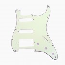 Musiclily 11 Holes HSS Strat Pickguard for Fender US/Mexico Made Standard Stratocaster Modern Style, 3ply Ivory