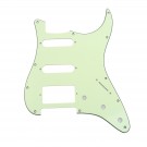 Musiclily 11 Holes HSS Strat Pickguard for Fender US/Mexico Made Standard Stratocaster Modern Style, 3ply Mint
