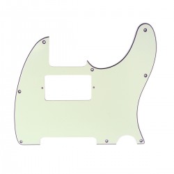 Musiclily 8 Holes Tele Pickguard for US/Mexico Made Fender Standard Telecaster Humbucker Style, 3ply Ivory
