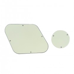 Musiclily Pickguard Backplate and Switch Cover Set for Gibson Les Paul,3ply Ivory