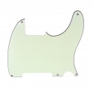 Musiclily 5 holes Tele Style pickguard for Tele Esquire, 3ply ivory