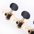 Musiclily pro Baker Style Classical Guitar Machine Heads Tuners Tuning Keys 3X3 Set, Gold