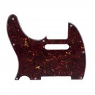 Musiclily Left Hand 8 Holes Tele Pickguard for US/Mexico Made Fender Standard Telecaster Modern Style, 4ply Tortoise Shell