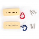 Musiclily pro P90 soapbar style single coil pickup set for LP SG guitar,cream