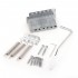 Musiclily pro 54MM modern tremolo bridge set for strat style electric guitar, chrome