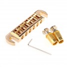 Musiclily Pro 52.5mm Pigtail Style Tune-o-matic Wraparound Adjustable Bridge for  Les Paul Style Electric Guitar, Gold