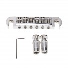 Musiclily Pro 52.5mm Badass Style Tune-o-matic Wraparound Adjustable Bridge for Gibson Les Paul Electric Guitar, Nickel