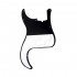 Musiclily pro 13-Hole Modern Style Bass Pickguards for Precision Bass, 3ply Black