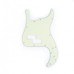 Musiclily pro 13-Hole Modern Style Bass Pickguards for Precision Bass, 3ply Ivory