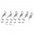 Musiclily Pro 6 in Line Guitar Sealed Tuners Tuning Keys Pegs Machine Heads for Right Hand Fender Stratocaster Telecaster Electric Guitar, Chrome