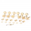 Musiclily Pro 3+3 Sealed Guitar Tuners Machine Heads Tuning Pegs Keys Set for LP Style Replacement, Half Moon Button Gold