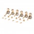 Musiclily Pro 6 in Line Guitar Semi Sealed Tuners Tuning Keys Pegs Machine Heads for Right HandFender Stratocaster Telecaster Electric Guitar, Gold