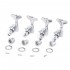 Musiclily Pro 4 in Line Sealed Electric Bass Tuners Machine Heads Tuning Keys Pegs Set for Right Hand Ibanez Style Bass, Chrome