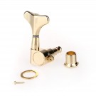 Musiclily Pro Individual Sealed Electric Bass Tuners Machine Heads Tuning Keys Pegs for Right Hand Ibanez Style Bass, Gold