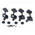 Musiclily Pro 2x2 Open Gear Electric Bass Tuners Machine Heads Tuning Keys Pegs for Precision Jazz Bass Right Hand, Black