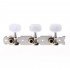 Musiclily Pro 3 on Plate Classical Guitar Tuners Machine Heads Tuning Pegs Keys Set, Round Button Nickel