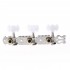 Musiclily Pro 3 on Plate Lyra Style Classical Guitar Tuners Machine Heads Tuning Keys Pegs Set, Butterfly Button Nickel