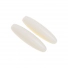 Musiclily Pro Inch Size Plastic Guitar Stratocaster Tremolo Arm Tips Whammy Bar Knobs for USA/Mexico Strat Style, Aged White (Set of 2)