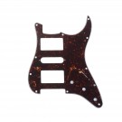 Musiclily Pro 11 Hole HSH Strat Pickguard Guitar Scratch Plate for USA/Mexican Made Fender Standard Stratocaster Modern Style, 4Ply Tortoise Shell