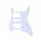 Musiclily Pro 11 Hole HSH Strat Pickguard Guitar Scratch Plate for USA/Mexican Made Fender Standard Stratocaster Modern Style, 3Ply White