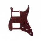 Musiclily Pro 11 Hole HH Strat Pickguard Humbucker Guitar Scratch Plate for USA/Mexican Made Fender Standard Stratocaster Modern Style, 4Ply Vintage Tortoise