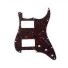 Musiclily Pro 11 Hole HH Strat Pickguard Humbucker Guitar Scratch Plate for USA/Mexican Made Fender Standard Stratocaster Modern Style, 4Ply Tortoise Shell