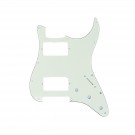 Musiclily Pro 11 Hole HH Strat Pickguard Humbucker Guitar Scratch Plate for USA/Mexican Made Fender Standard Stratocaster Modern Style, 3Ply Ivory