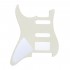 Musiclily Pro 11-Hole Modern Style Strat HSS Guitar Pickguard for American/Mexican Fender Stratocaster Floyd Rose Bridge Cut,3Ply Cream
