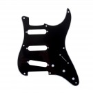 Musiclily Pro 8-Hole 50s 57 Vintage Style Strat SSS Pickguard for American Stratocaster,  3Ply Black