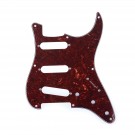 Musiclily Pro 8-Hole 50s 57 Vintage Style Strat SSS Pickguard for American Stratocaster,  4Ply Vintage Tortoise 