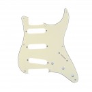 Musiclily Pro 8-Hole 50s 57 Vintage Style Strat SSS Pickguard for American Stratocaster,  3Ply Cream