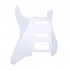 Musiclily Pro 11-Hole Round Corner HSS Guitar Strat Pickguard for American/Mexican Fender Stratocaster Open Pickup with Floyd Bridge Cut,4Ply White Pearl