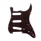 Musiclily Pro 11-Hole 62 Vintage Style Strat SSS Pickguard for American Stratocaster 62, 4Ply Tortoise Shell