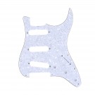 Musiclily Pro 11-Hole 60s 64 Vintage Style Strat SSS Pickguard for American Stratocaster,  4Ply White Pearl