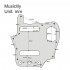 Musiclily Pro 10-Hole 65 60s Vintage Style Guitar Pickguard for Fender American Jaguar, 3Ply Parchment 