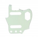 Musiclily Pro 10-Hole 65 60s Vintage Style Guitar Pickguard for Fender American Jaguar, 3Ply Mint Green