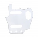 Musiclily Pro 10-Hole 65 60s Vintage Style Guitar Pickguard for Fender American Jaguar, 3Ply White