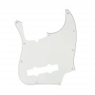 Musiclily Pro 5-String 10-Hole Contemporary J Bass Pickguard for Fender American Jazz Bass, 3Ply Parchment