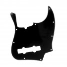 Musiclily Pro 5-String 10-Hole Contemporary J Bass Pickguard for Fender American Jazz Bass, 3Ply Black
