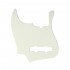 Musiclily Pro 5-String 10-Hole Contemporary J Bass Pickguard for Fender American Jazz Bass, 3Ply Ivory